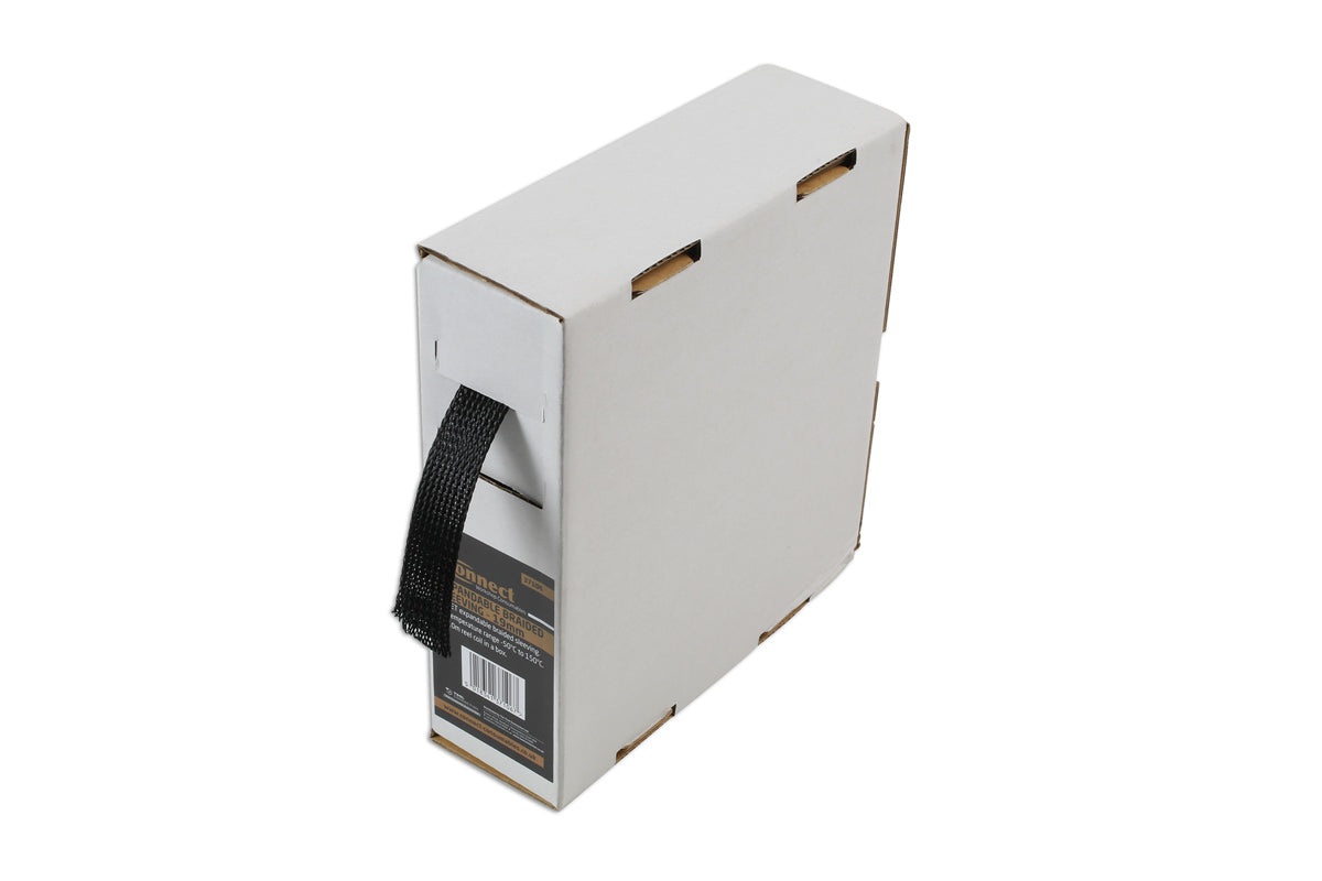 Connect Expandable Braided Sleeving 19mm 10m Coil in a box 37106