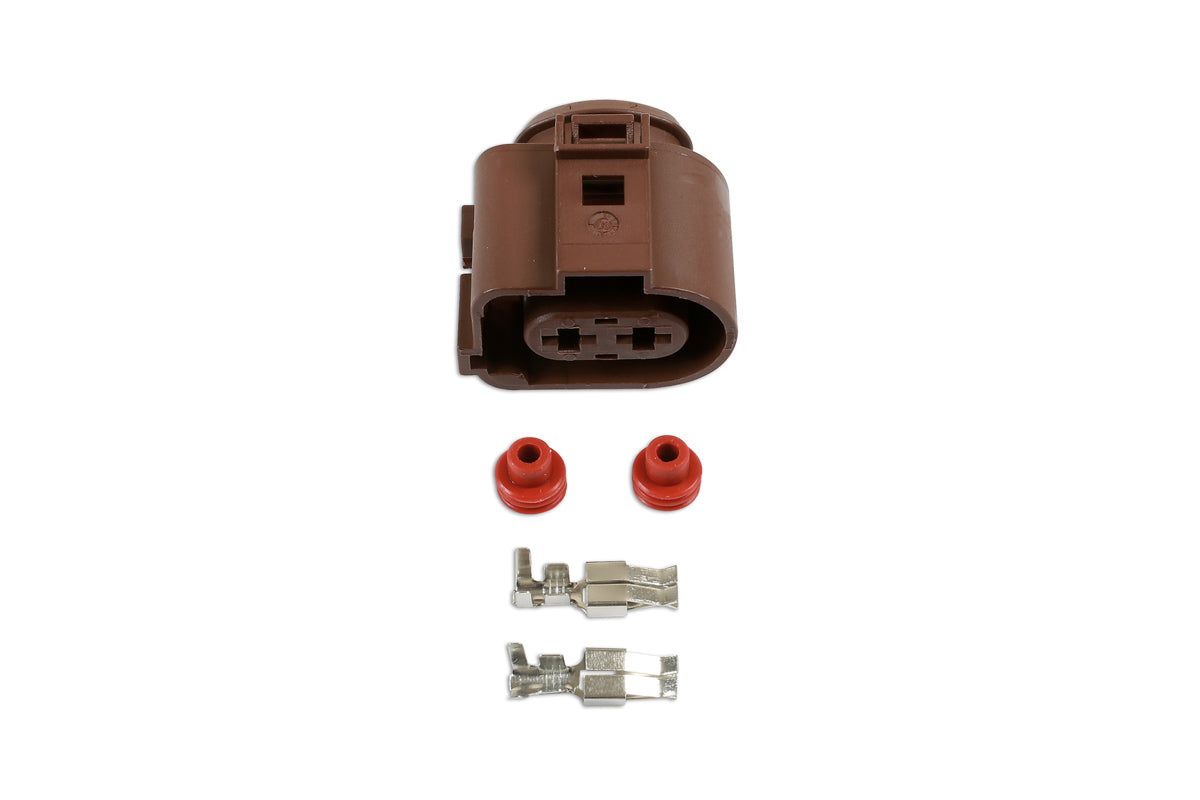 Connect VW Electrical Female Connector 4.8mm 2 Pin Kit 25pc 37392