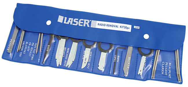 Laser Tools Radio Removal Kit 20pc 3797