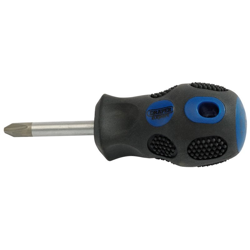 Draper Expert Cross Slot Subby Screwdriver No.2 x 38mm soft grip 40018