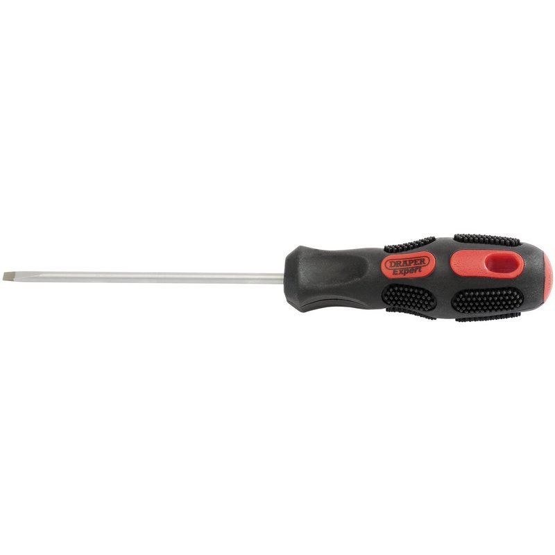 Draper Plain Slot Screwdriver 3.2 x 75mm soft grip sand blasted tip 40026