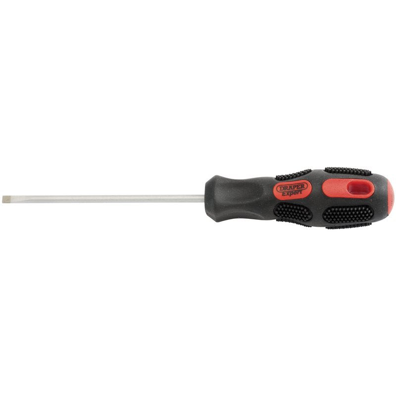 Draper Plain Slot Parallel Screwdriver 3.2 x 75mm soft grip blasted tip 40031