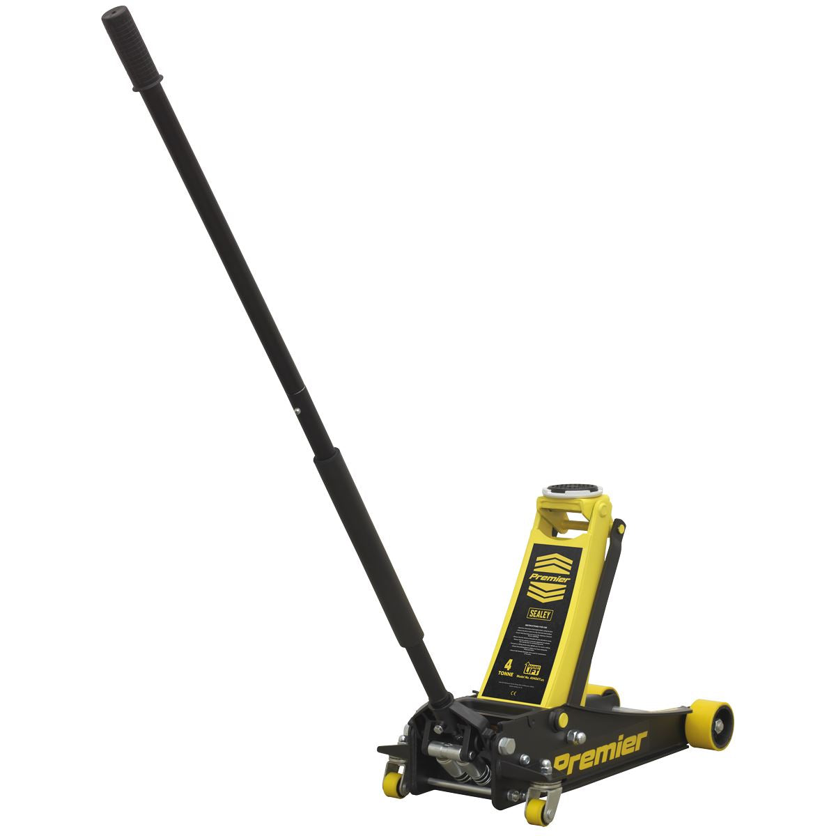 Sealey Trolley Jack 4 Tonne Low Profile Rocket Lift Yellow 4040AY