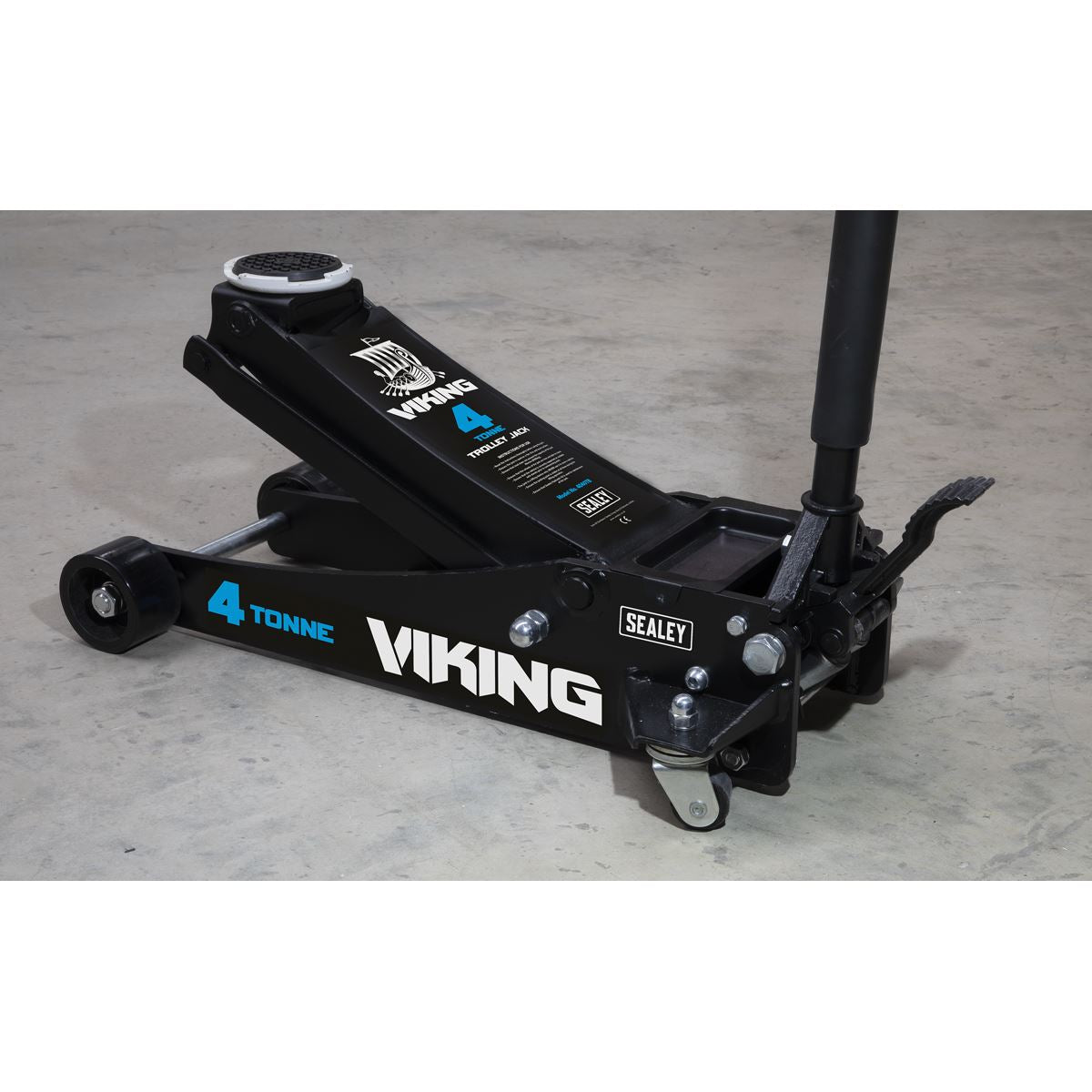 Sealey Viking Professional Trolley Jack 4 Tonne Low Profile with Rocket Lift 4040TB