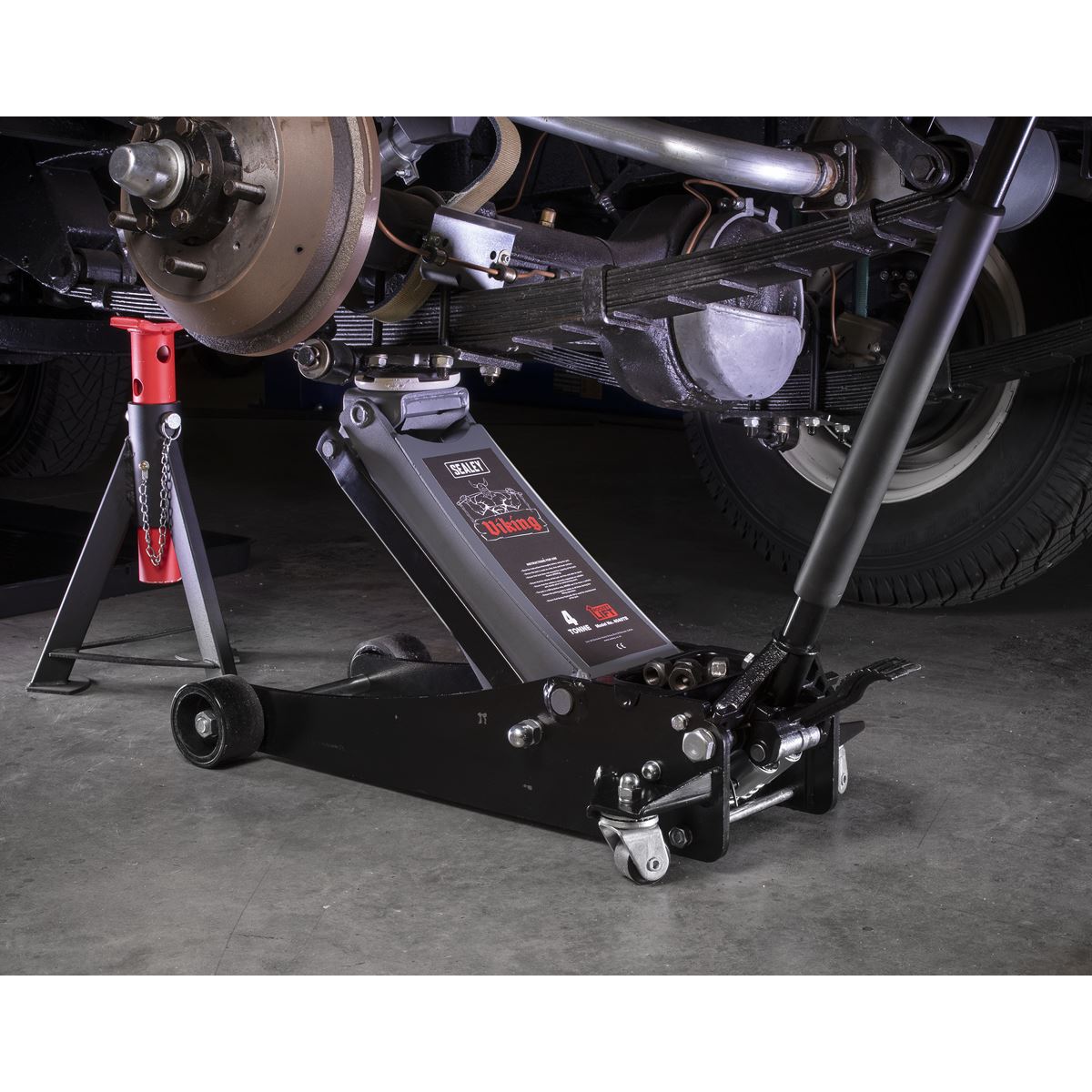 Sealey Viking Professional Trolley Jack 4 Tonne Low Profile with Rocket Lift 4040TB