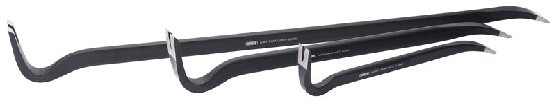 Draper Swan Neck Utility Pry Bar Set 3 Piece 350, 600 and 900mm long 41378