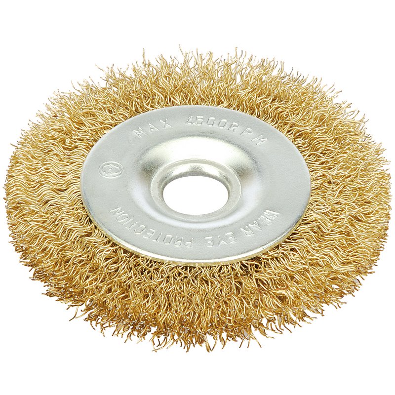 Draper Wire Brush 6 x 75mm Crimped Steel 41435