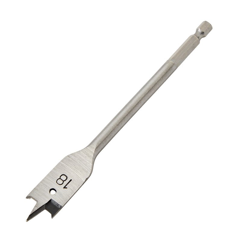Draper Flat Wood Drill Bit 18mm Hex Shank Double Ground Tri Point 41511