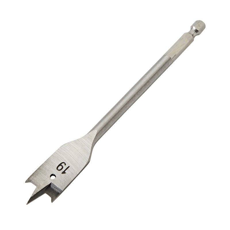 Draper Flat Wood Drill Bit 19mm Hex Shank Double Ground Tri Point 41529