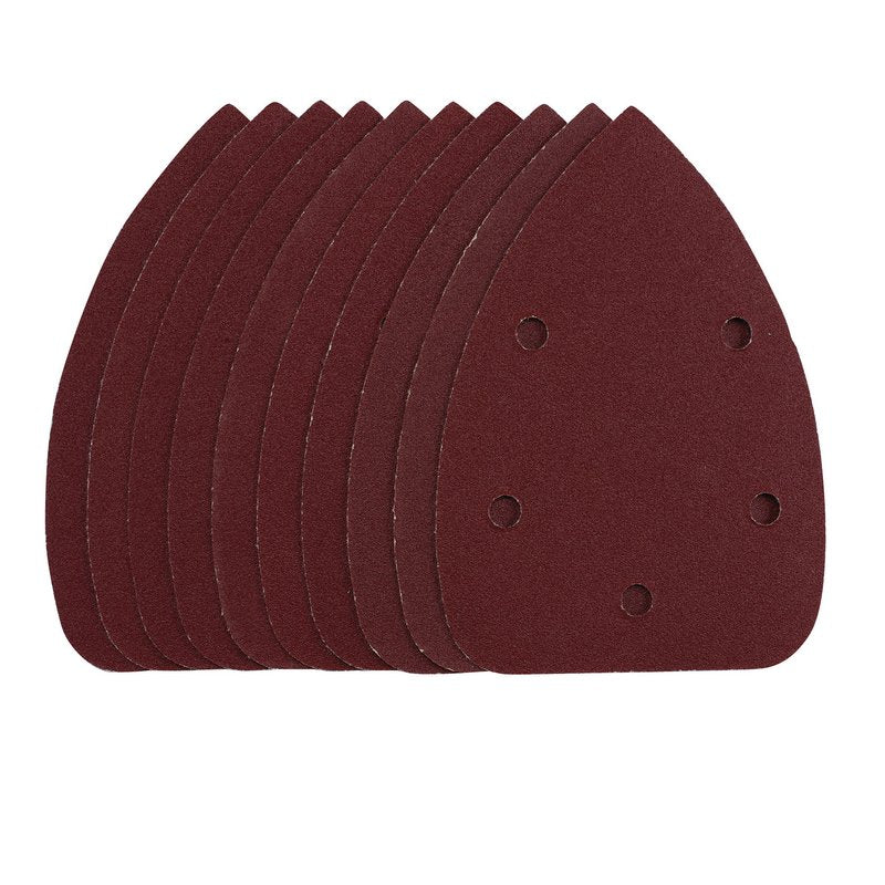 Draper Detail Sanding Sheets with Hook and Loop 140mm 120 Grit 10 Pack 42109