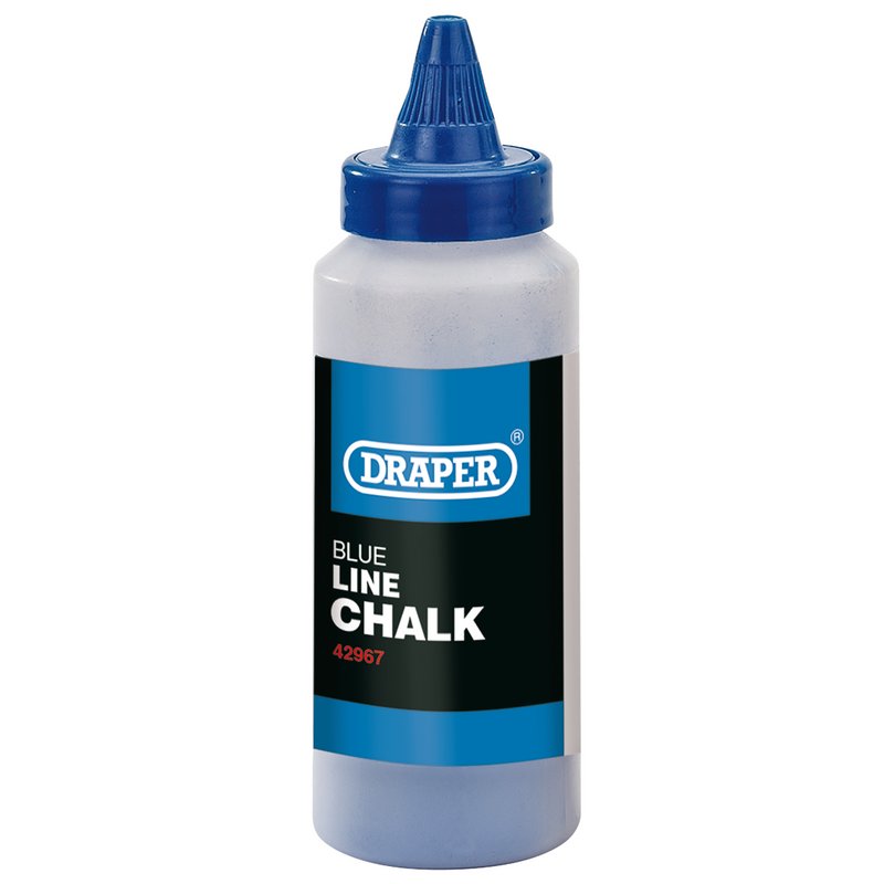 Draper Plastic Bottle of Blue Chalk for Chalk Line 115g With Funnel 42967