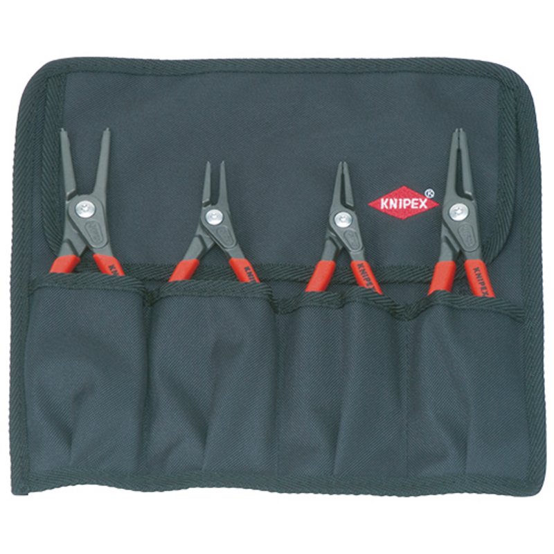 Knipex Precision Circlip Plier Set 4 Piece In A Canvas Roll Bag 00 19 57