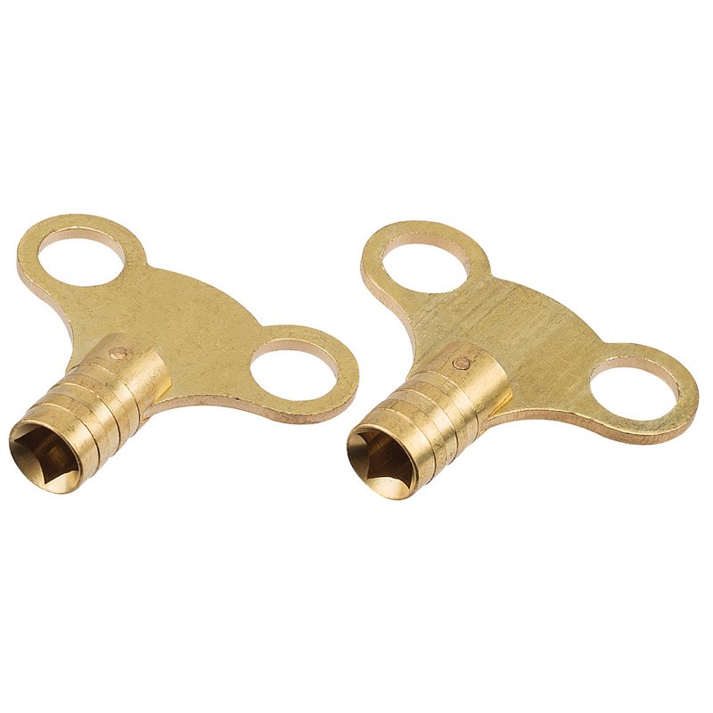 Draper Brass Radiator Keys 5.5mm Square For Bleeding Radiators 43799
