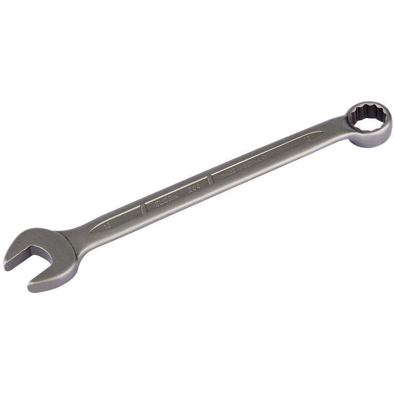 Elora 13mm Long Stainless Steel Combination Spanner Bi Hex Ring 44014