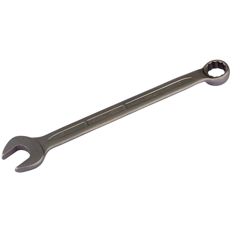 Elora 17mm Long Stainless Steel Combination Spanner Bi Hex Ring 44016