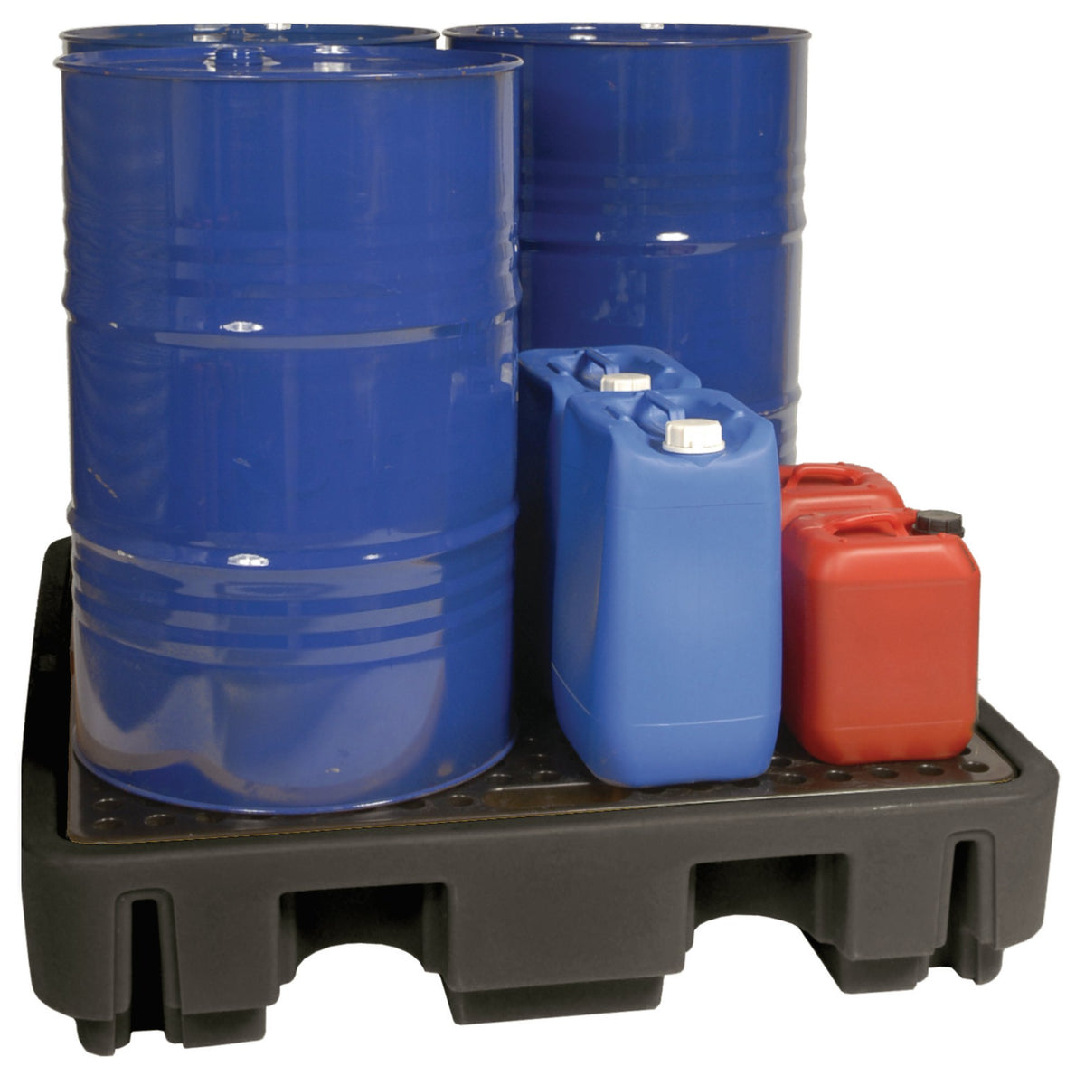 Draper Barrel Bund Four Oil Drum Spill Containment Pallet Capacity 250L 44059