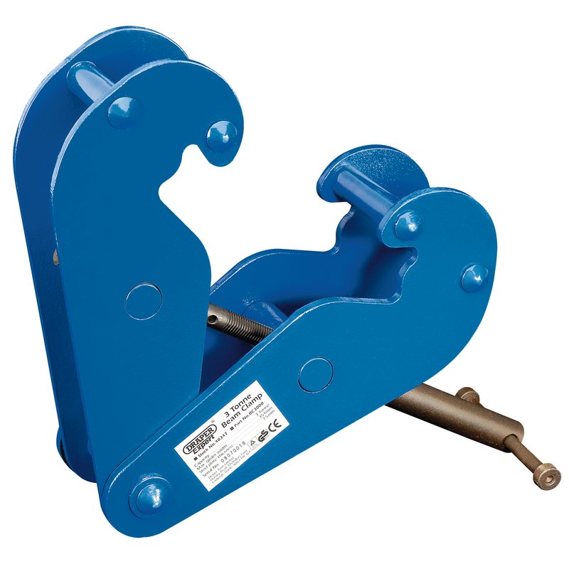 Draper Beam Clamp 3 Tonne Fits RSJ's For Chain Blocks Hoists etc 48347