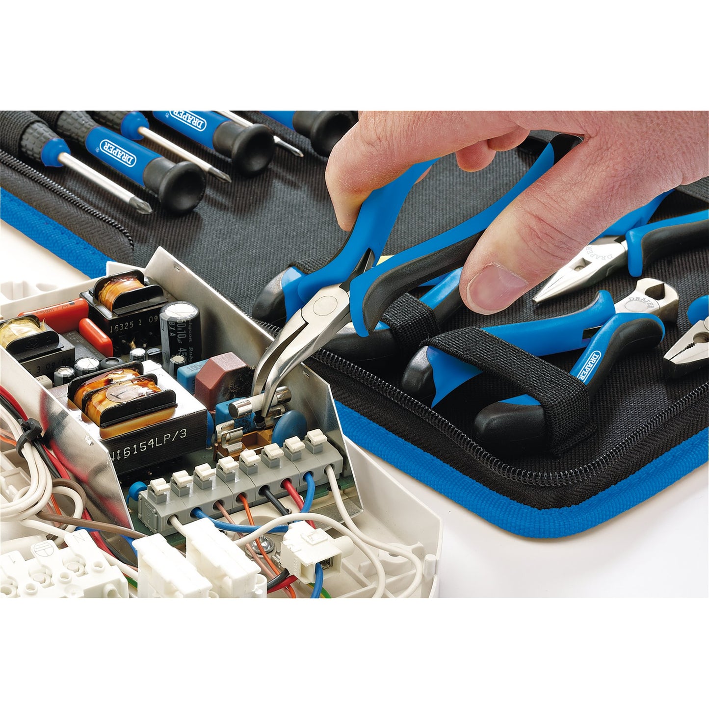 Draper Precision Plier and Screwdriver Set 16 Piece In A Storage Case 48958