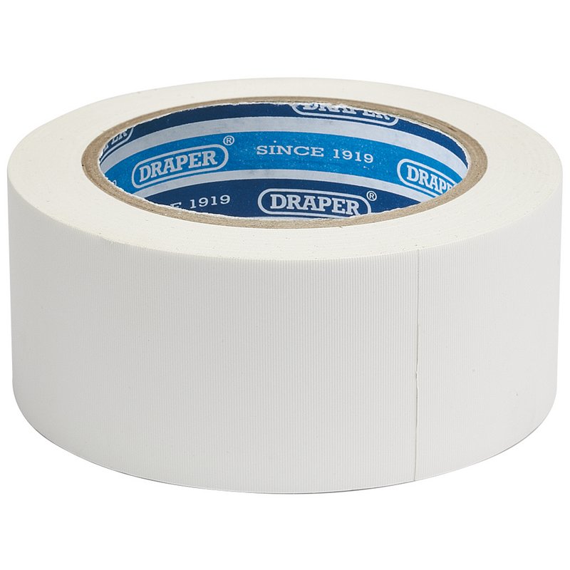 Draper Duct Tape Roll 30m x 50mm White 49431