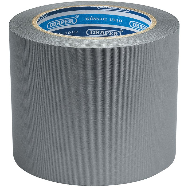 Draper Duct Tape Roll 33m x 100mm Grey 49433
