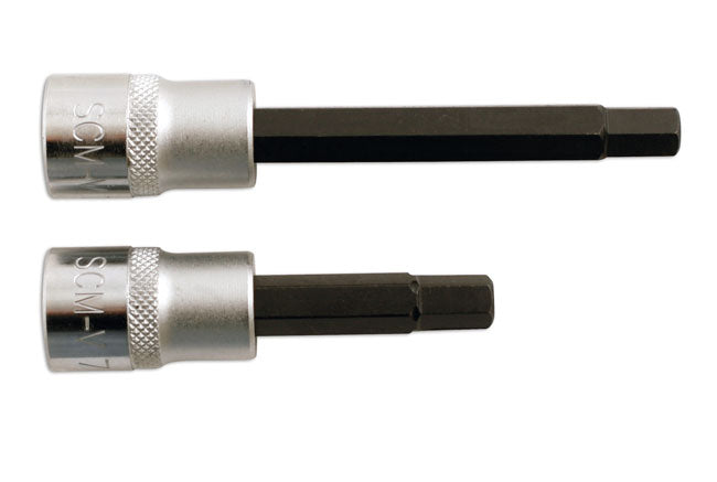 Laser Tools Brake Caliper Hex Bit Set 7mm 2pc Lengths 65, 92mm 5137