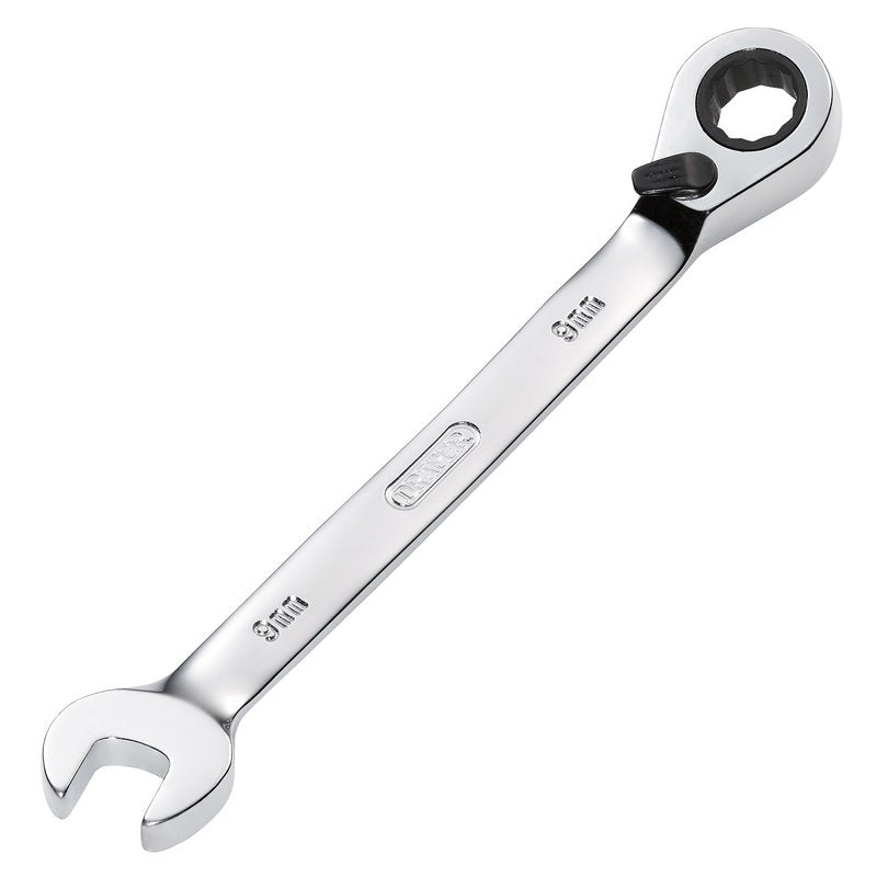 Draper 9mm Metric Reversible Ratcheting Combination Spanner 12 Point 51968