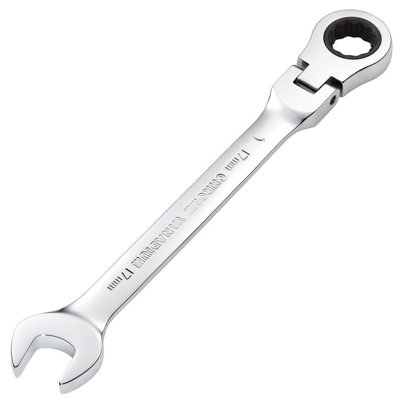 Draper HI-TORQ 17mm Metric Flexible Head Ratcheting Combination Spanner 52019