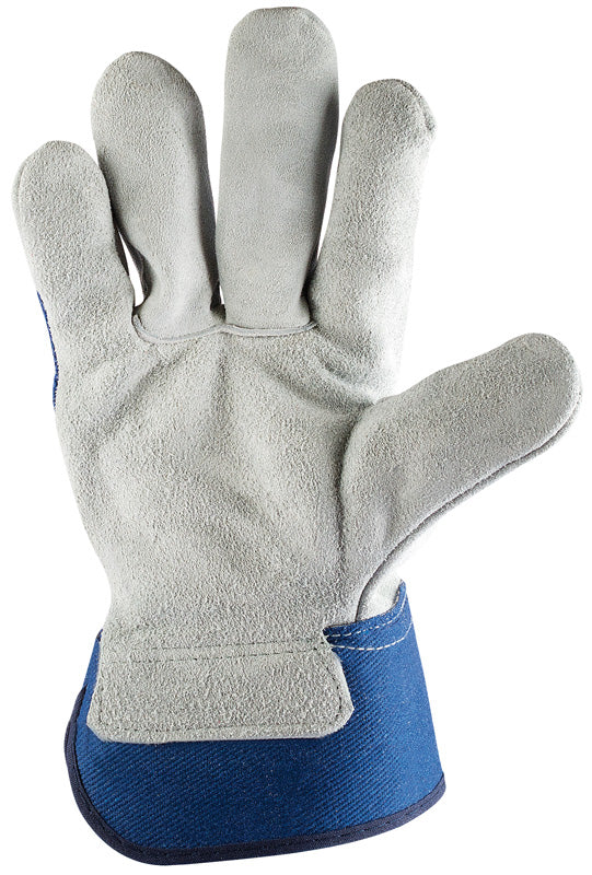 Draper Heavy Duty Leather Industrial Gloves Leather Palm Cotton Backed 52324