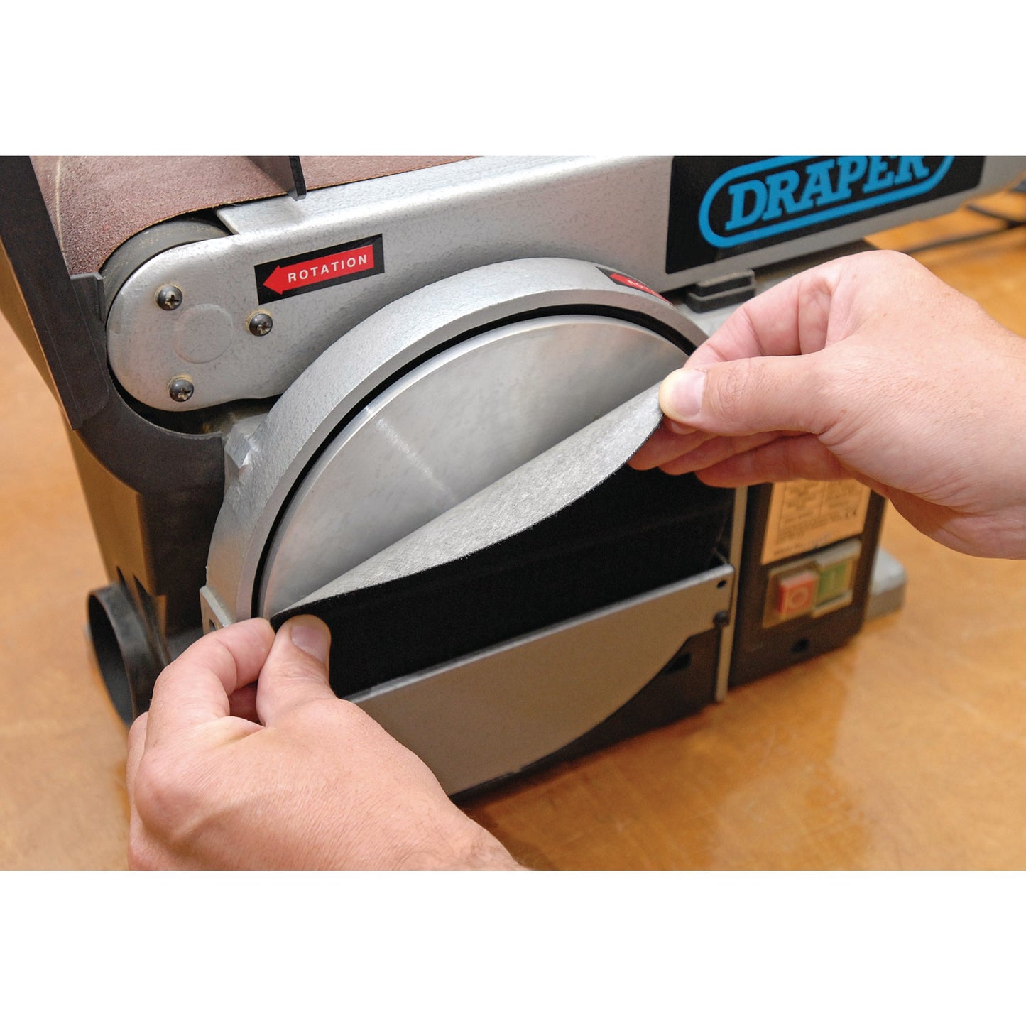 Draper Self Adhesive Hook and Loop Backed Sanding Backing Pad 200mm 52612