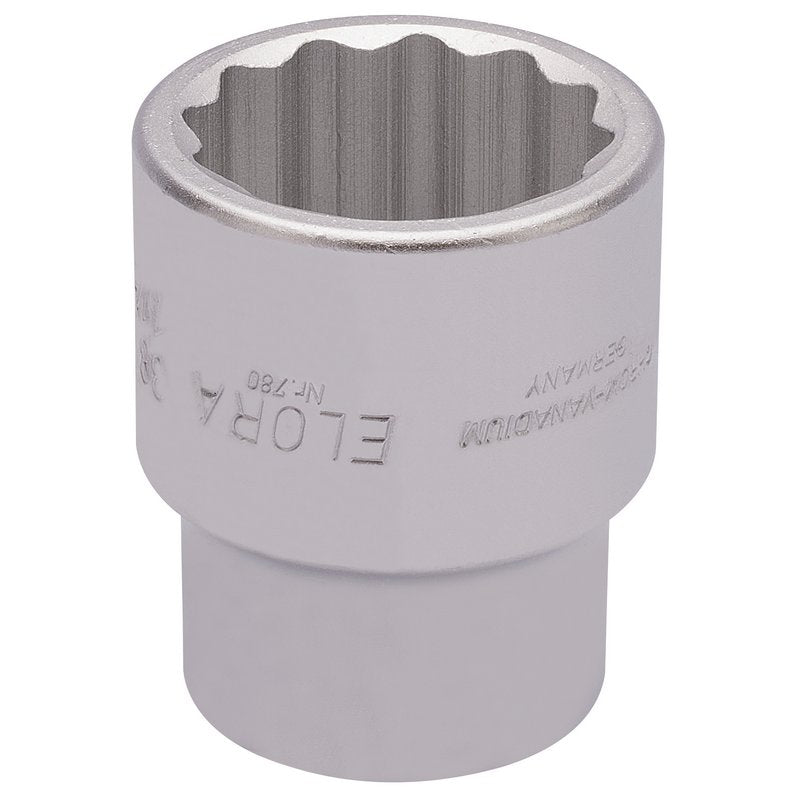Elora 1"D 1.1/2" Imperial Bi Hexagon Socket Chrome Plated Standard Length 53053