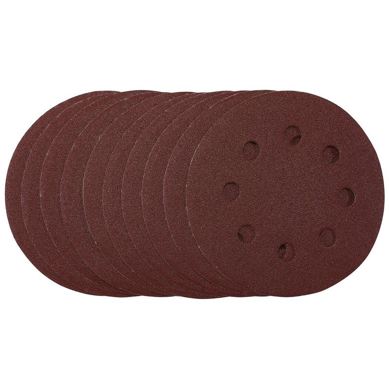 Draper Sanding Discs 115mm 120 Grit Hook & Loop 10 Pack 53500
