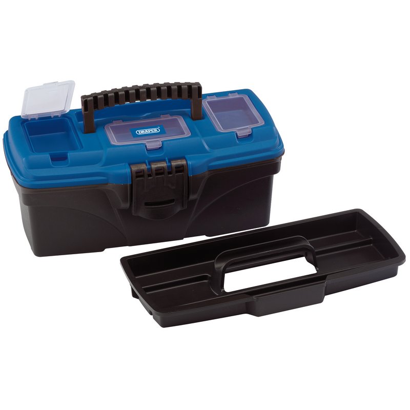 Draper Tool Organiser Box with Tote Tray 320mm 320 x 165 x 136mm 53875