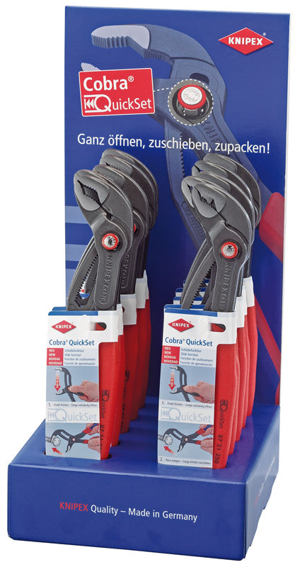 Knipex Cobra® 00 19 19 V25 Countertop Display of Waterpump Pliers, 10 x 250mm