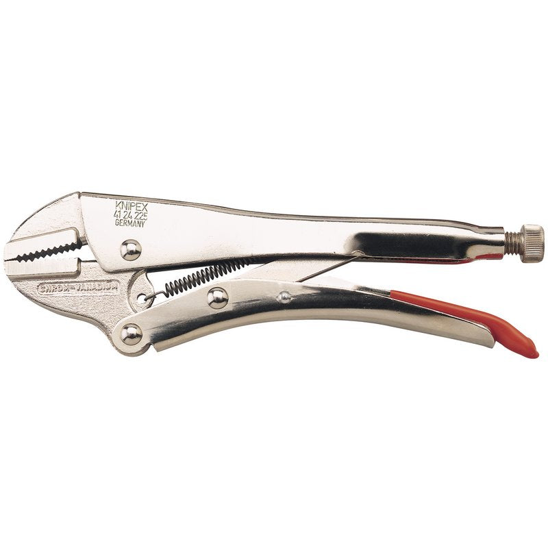 Knipex Straight Jaw Self Grip Pliers 225mm Serrated Gripping Surfaces 54218