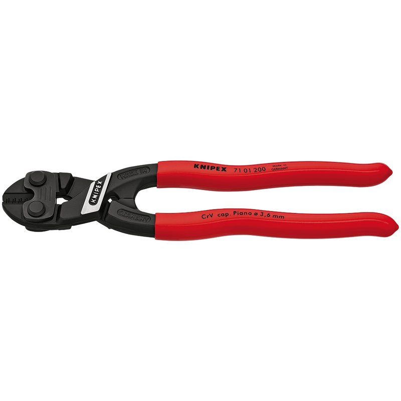 Knipex 200mm Cobolt 200SBE Compact Bolt Cutter Cut Hard Wire Diameter 4mm 54223
