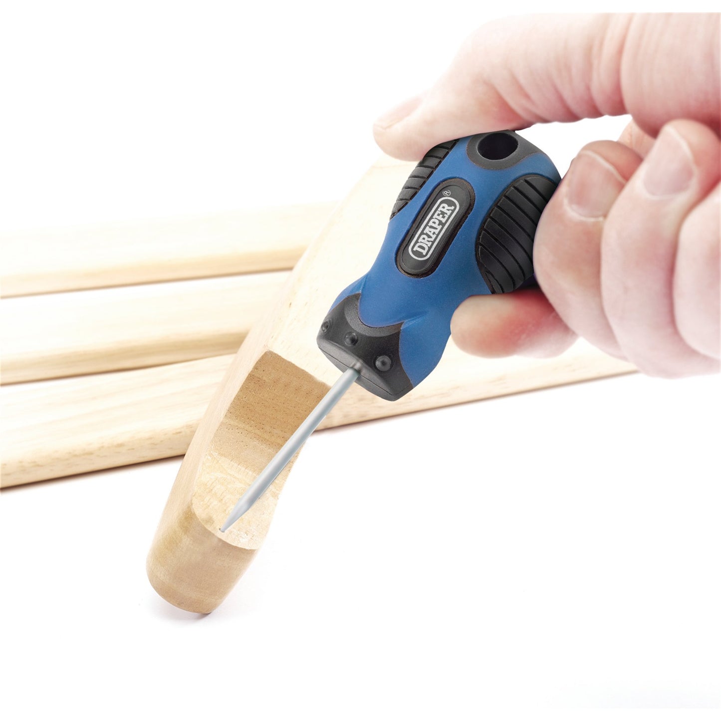 Draper Soft Grip Carpenters Awl Length 75mm 3mm blade tapering 54245