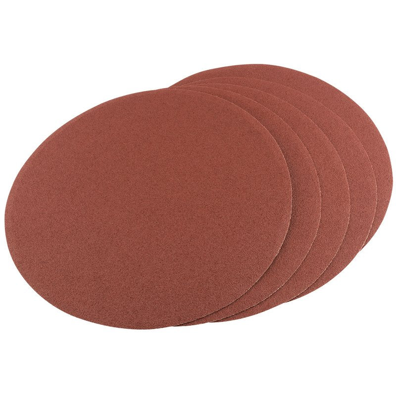 Draper Self Adhesive Aluminium Oxide Sanding Discs 200mm 80 Grit 5 Pack 54667