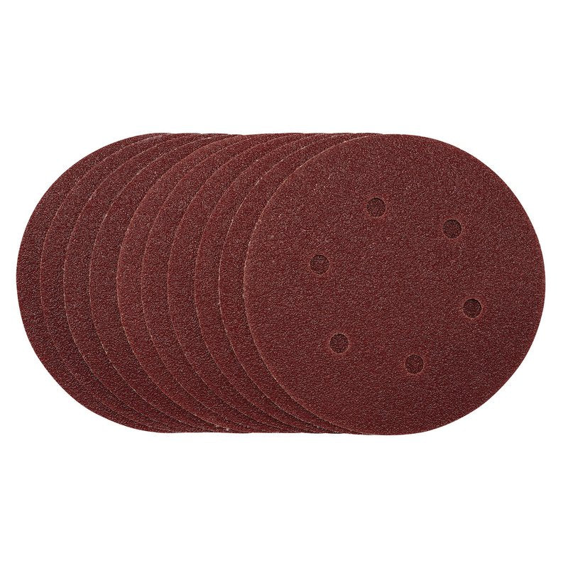 Draper Sanding Discs 150mm Hook & Loop 40 Grit 10 Pack 54887