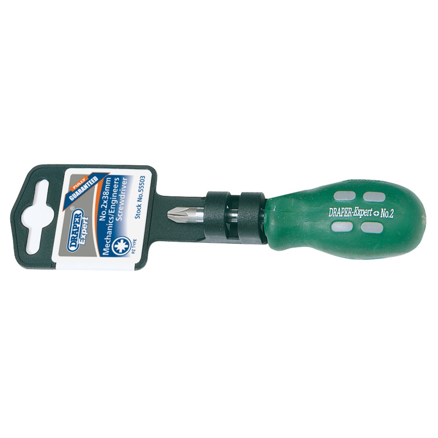 Draper Expert Pozi Drive Mechanic's Screwdriver No.2 x 38mm 55503