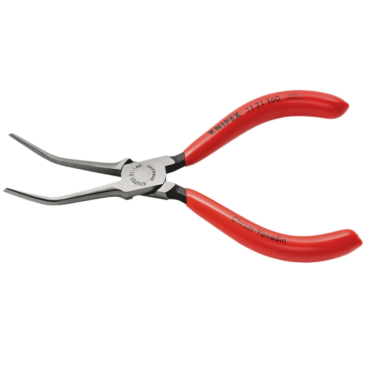 Knipex SB Bent Needle Nose Pliers 160mm 45° Angled Jaws 31 21 160