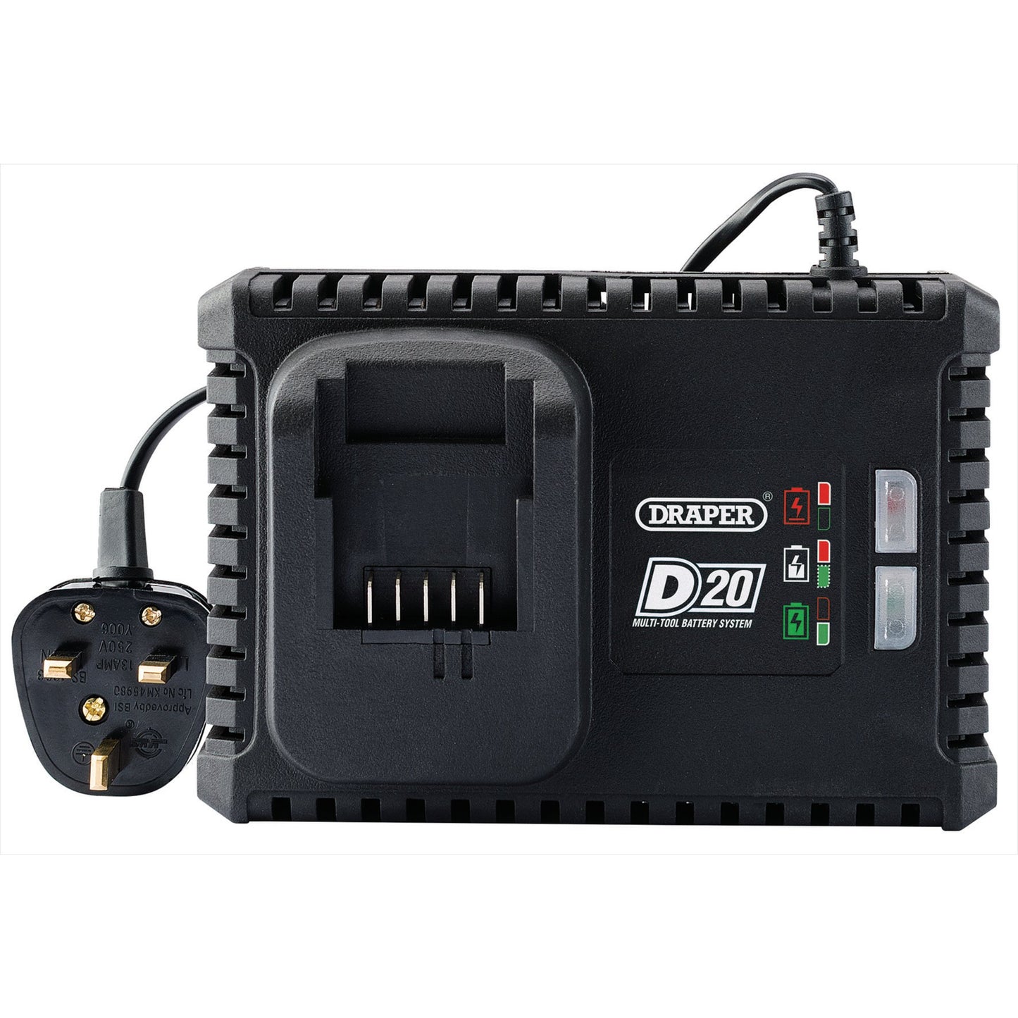 Draper D20 20V Fast Power Tool Battery Charger 4A 230V 55913