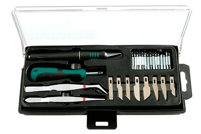 Kamasa 56071 Precision Hobby Knife & Bit Set 28pc
