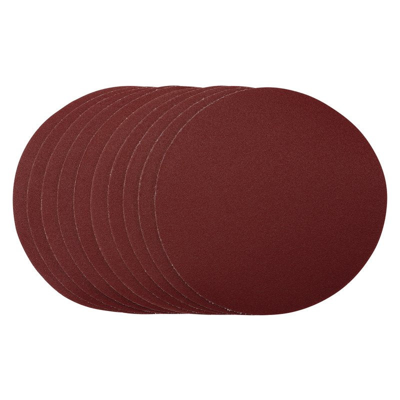 Draper Sanding Discs 180mm Hook & Loop 120 Grit 10 Pack 56180