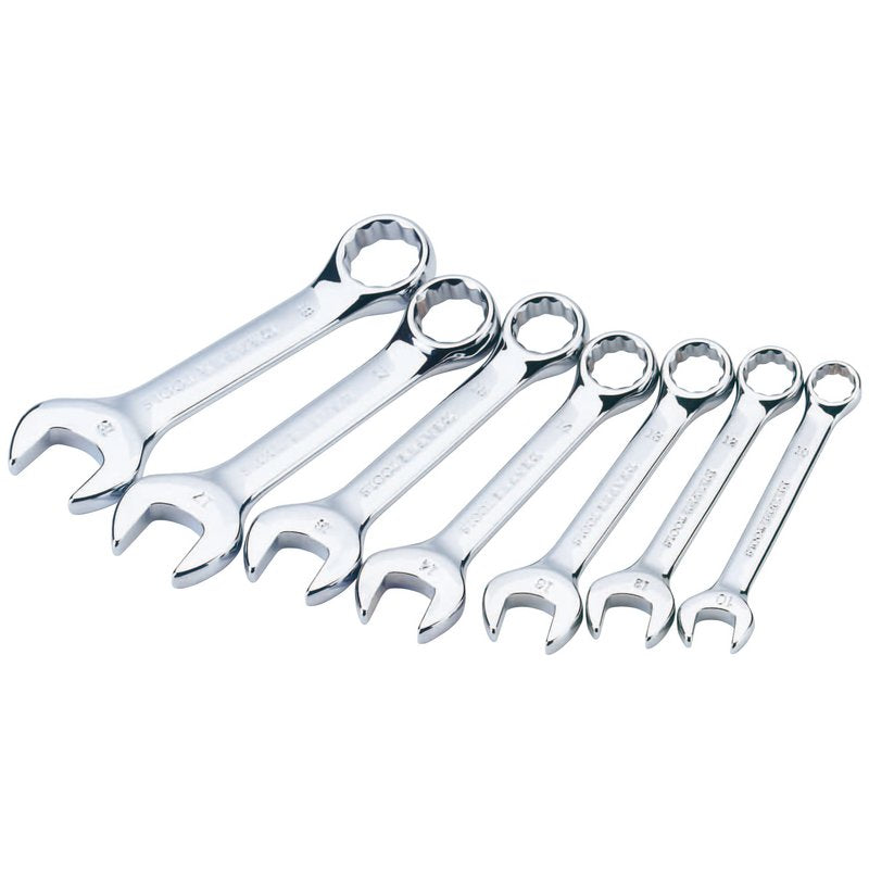 Draper HI-TORQ Metric Stubby Combination Spanner Set 7 Piece 56398