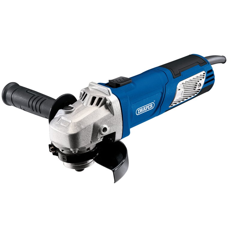 Draper 230V Angle Grinder 115mm 750W side handle 2m Cable M14 Spindle 56480