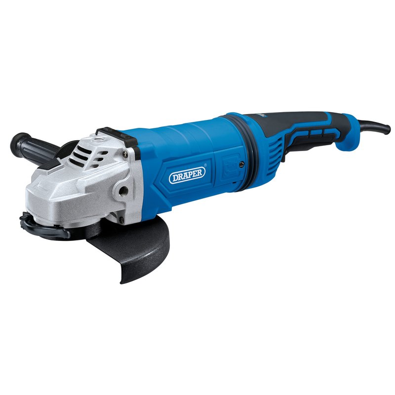 Draper 230V Angle Grinder 230mm 2400W Brushed 2m Cable M14 Spindle Thread 56493
