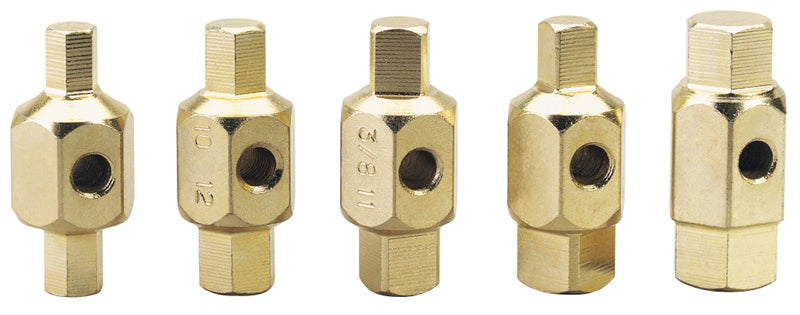 Draper Drain Plug Key Set 5 Piece Double-ended key sizes with satin chrome 56627