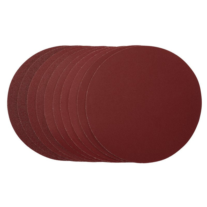 Draper Sanding Discs 180mm Hook & Loop Assorted Grit 10 Pack 58110