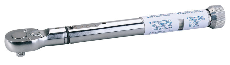 Draper Expert 3/8"D Precision Torque Wrench 5 - 22Nm 255mm Long Ratcheting 58130