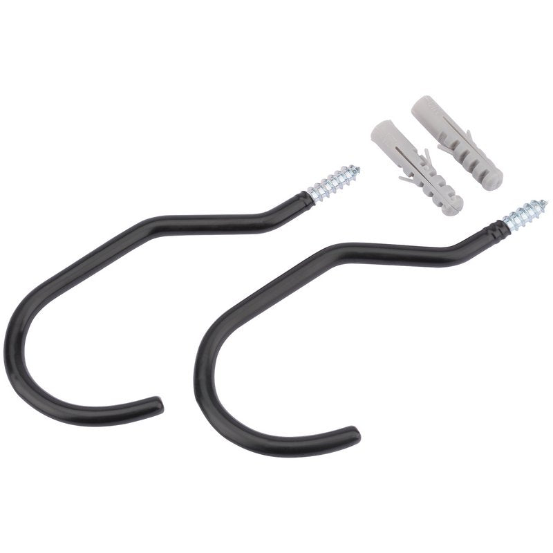 Draper Bicycle Storage Hooks 2 Piece PVC Coated To Protect Cycle Paint 59243